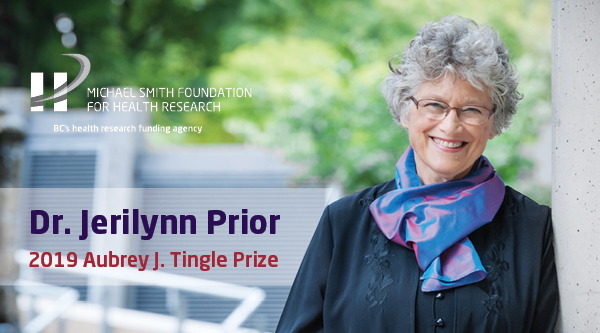 Dr. Jerilynn Prior awarded 2019 Aubrey J. Tingle Prize