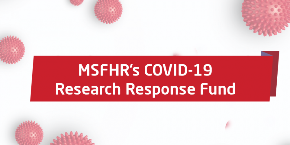 MSFHR launches COVID-19 research response fund & first call for proposals
