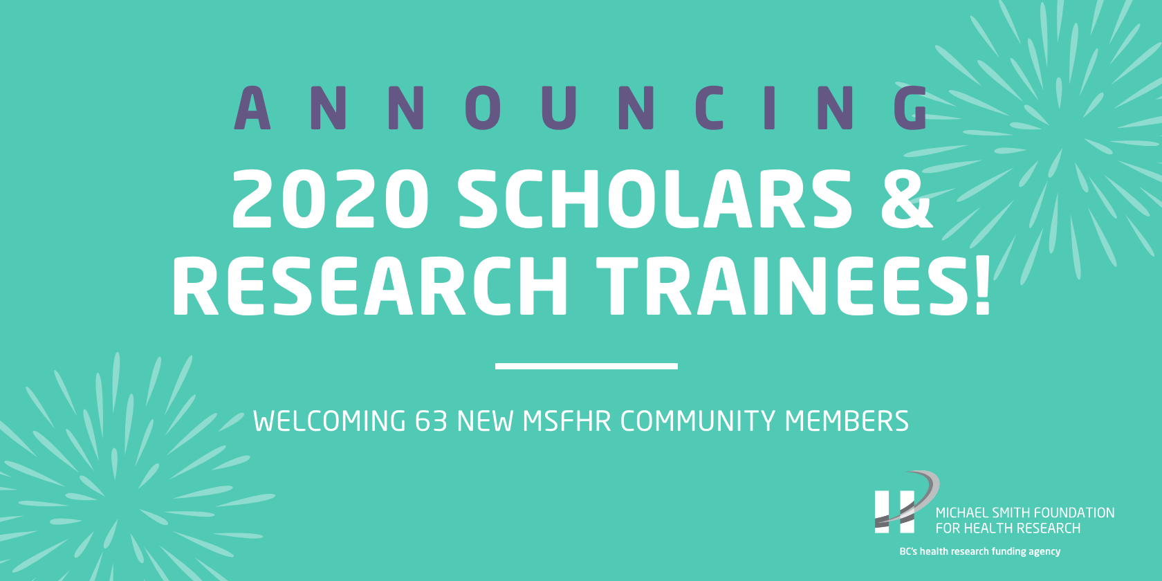 Announcing the 2020 MSFHR Scholars and Research Trainees