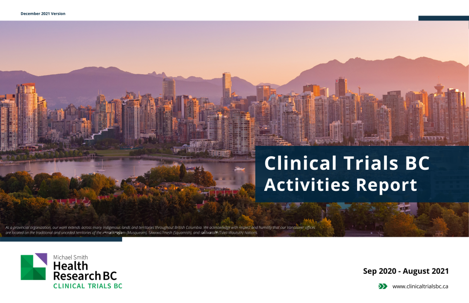 Clinical Trials BC’s Activities Report: 2020-2021