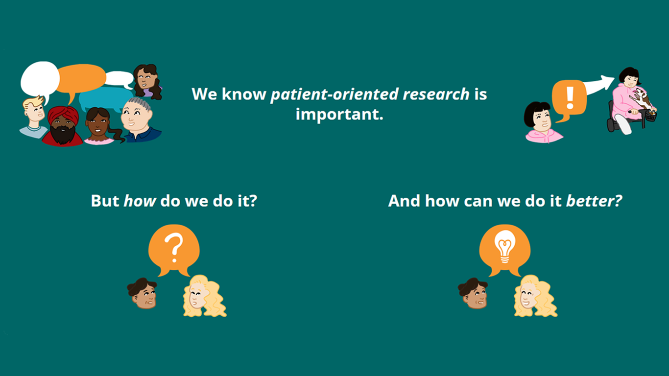 Image: “We know patient-oriented research is important. But how do we do it? And how can we do it better?”