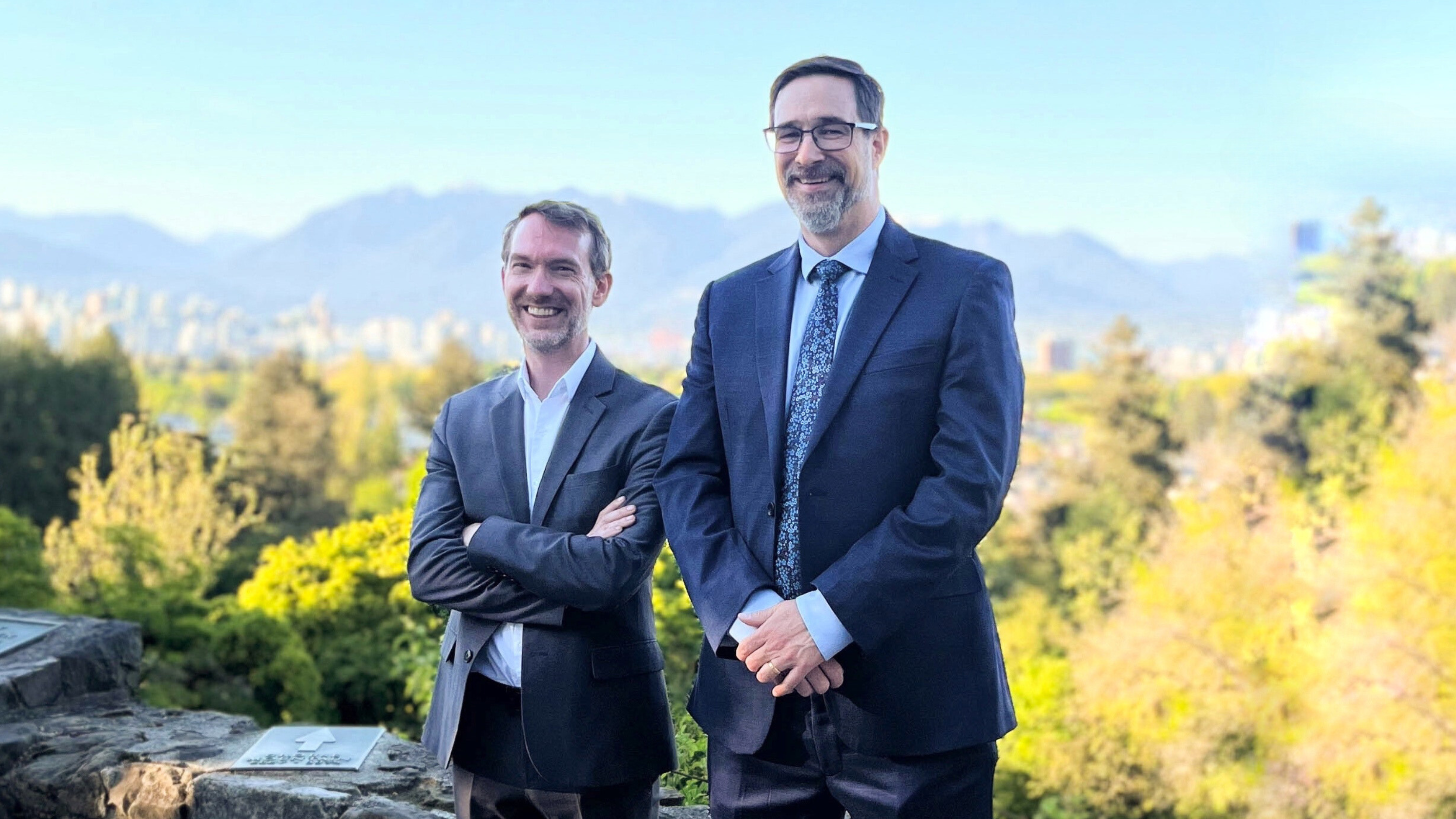 Recipients of the 2024 Clinical Trials BC Awards: Drs. Robert Olson and Bernie Eigl.