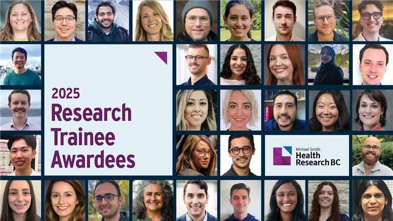 A collage of headshots of the 2025 Researcg Trainee awards.